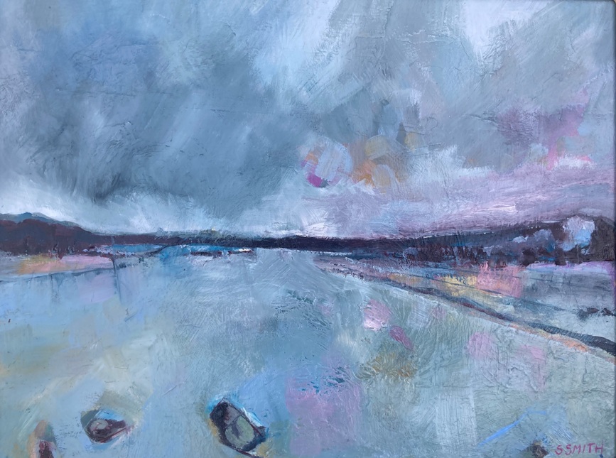 'Pink Skye, Talisker Bay' by artist Stephen Smith